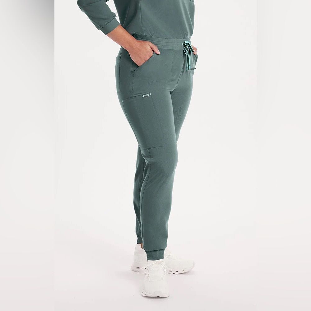 NWT Scrubs Set DOLAN “Hope” 11-pocket JOGGERS - Olive Green - XXXS (size 0)
